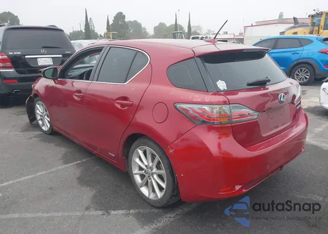 2011 Lexus Ct 200H Premium from USA, damaged, VIN JTHKD5BH8B2044038